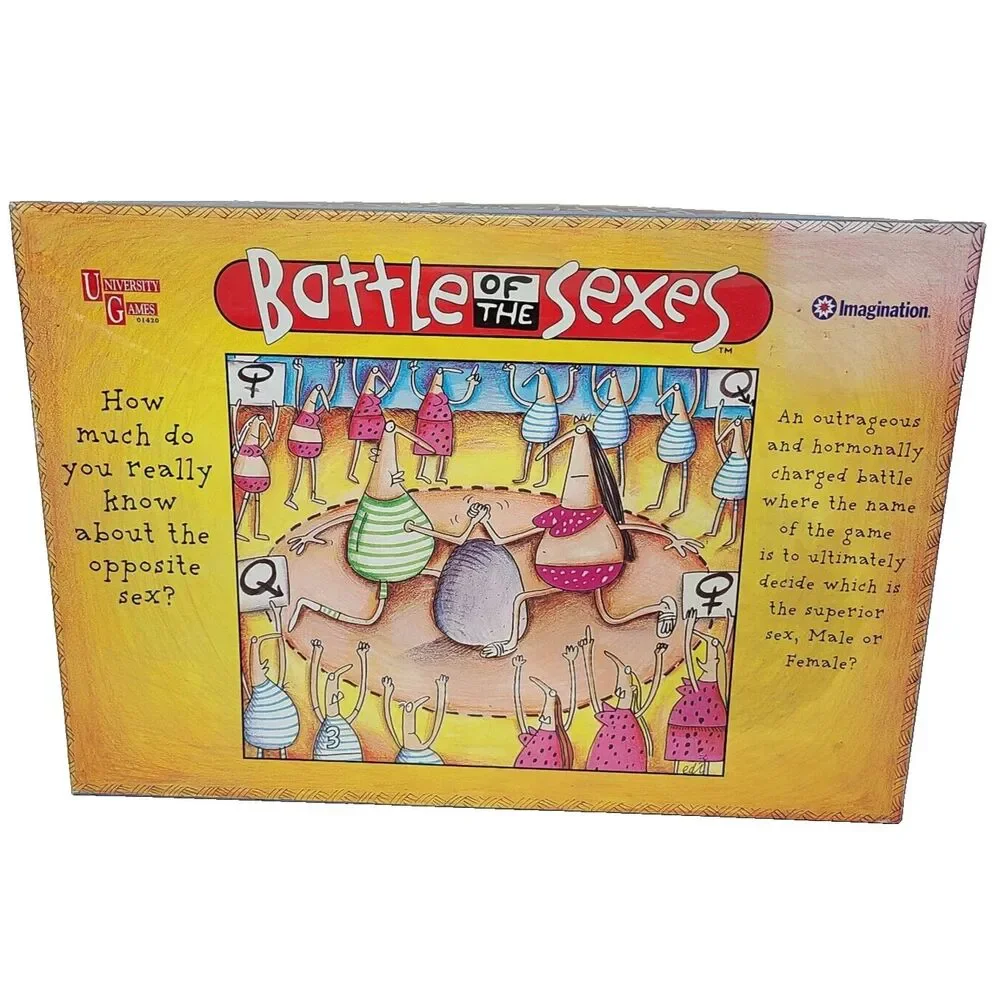 Battle of the Sexes Board Game 1997 University Games Vintage